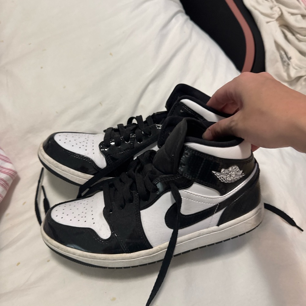 Jordan Black and White Sneakers